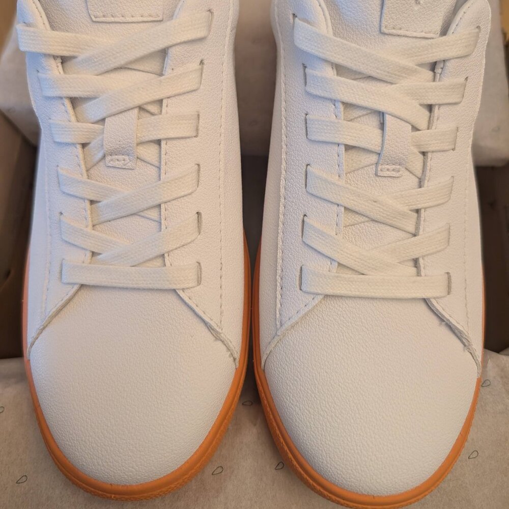 Vessi Women's Soho Sneaker - White/Beam Size 6 (Brand New in Box)